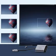 Kép 5/8 - Choetech egyirányú kábeladapter USB Type C - HDMI 8K@60Hz, szürke (HUB-H16)