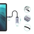 Kép 4/6 - Choetech egyirányú kábeladapter C típusú USB-ről DisplayPort-ra 4K 60Hz, 20cm, szürke (HUB-H11)