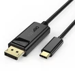 Kép 7/8 - Choetech egyirányú USB Type C monitor videokábel - Display Port 4K, 1,8m, fekete (XCP-1801BK-V1)