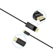 Kép 8/8 - Choetech egyirányú USB Type C monitor videokábel - Display Port 4K, 1,8m, fekete (XCP-1801BK-V1)