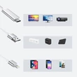 Kép 4/8 - Choetech USB videokábel, Lightning-HDMI adapter TV-monitorhoz, 1,8 m, fehér (LH0020)