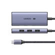Kép 3/3 - UGREEN CM500 4-in-1 Adapter USB-C - 3x USB 3.0 + HDMI2.1 8K (szürke)