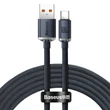 Kép 1/5 - Baseus Crystal Shine USB - USB-C kábel, 100 W, 1,2 m (fekete)