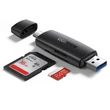 Kép 1/6 - UGREEN CM304 USB + USB-C adapter, SD + microSD kártyaolvasó (fekete)