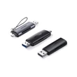 Kép 2/6 - UGREEN CM304 USB + USB-C adapter, SD + microSD kártyaolvasó (fekete)