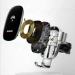 Kép 5/8 - Dudao 15 W vezeték nélküli Qi töltő, szellőzőnyílásra rögzíthető gravitációs autós tartó, fekete (F3PRO-Black)