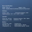 Kép 8/8 - Remax vezeték nélküli fülhallgató TWS bluetooth 5.0, 300mAh, szürke (TWS-28-grey)