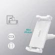 Kép 6/8 - Choetech 2 az 1-ben rugalmas telefontartó vezeték nélküli töltővel, 10 W, fehér (T548-S)