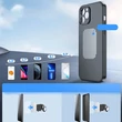 Kép 7/8 - Joyroom mágneses autós telefontartó, sötétszürke (JR-ZS227)
