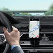Kép 6/8 - Acefast Qi vezeték nélküli autós töltő 15 W, automatikus telefontartó szellőzőrácsra, szélvédőre és műszerfalra, fekete (D1-black)