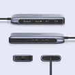 Kép 6/8 - Ugreen multifunkcionális HUB 9 az 1-ben USB Type C - HDMI, DP, VGA, 2 x USB, RJ45 Ethernet, SD / TF kártyaolvasó, USB Type C PD, 100 W, szürke (CM274)