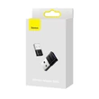 Kép 7/8 - Baseus BA04 mini Bluetooth 5.0 adapter, USB vevő, számítógép adó, fekete (ZJBA000001)