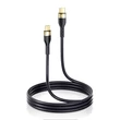 Kép 2/8 - Joyroom Liquid Silicone USB Type C - USB Type C töltő / adatkábel PD 100W, 2m, fekete (S-2050N18-10-black)