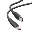 Kép 4/8 - Baseus USB Type C - USB Type C 100W kábel, 1,2 m hosszú, Jelly Liquid Silica Gel - fekete (CAGD030001)