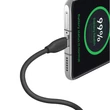 Kép 5/8 - Baseus USB Type C - USB Type C 100W kábel, 1,2 m hosszú, Jelly Liquid Silica Gel - fekete (CAGD030001)