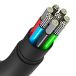 Kép 8/8 - Baseus USB Type C - USB Type C 100W kábel, 1,2 m hosszú, Jelly Liquid Silica Gel - fekete (CAGD030001)