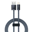 Kép 1/8 - Baseus USB - Lightning kábel iPhone-hoz, 1m, 2,4A, szürke (CALD000416)