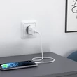 Kép 7/8 - Choetech USB Type C PD fali töltő 20W, fehér (Q5004-V4-EU-WH)