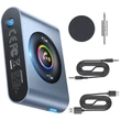 Kép 2/8 - Joyroom autós Bluetooth 5.3 adó és kihangosító készlet AUX 3,5 mm-es mini jack porthoz (JR-CB1)