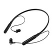 Kép 2/8 - Proda Kamen fülbe helyezhető, vezeték nélküli Bluetooth fülhallgató nyakpánttal, fekete (PD-BN200 black)