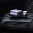 Kép 8/8 - Ugreen USB / USB Type C autós töltő osztóval 2x autós aljzat, szürke (30886)