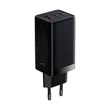 Kép 4/8 - Baseus GaN3 Pro gyors univerzális GaN töltő 2 x USB Type C / USB 65W PD3.0, QC4.0 +, AFC fekete + USB Type C - USB Type C kábel 1m (CCGP050101)