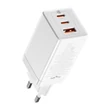 Kép 7/8 - Baseus GaN3 Pro gyors univerzális GaN töltő 2 x USB Type C / USB + kábel USB Type C - USB Type C 65W PD3.0, QC4.0 +, AFC fehér (CCGP050102)