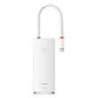 Kép 3/8 - Baseus Lite sorozat multifunkciós HUB USB Type C - 2 x USB 3.0 / USB Type C PD / HDMI 1,4 / SD / TF fehér (WKQX050102)
