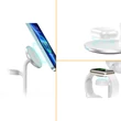 Kép 3/8 - Choetech indukciós töltő (MagSafe kompatibilis) állvány iPhone, Apple Watch, AirPods fehér (T585-F)