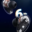 Kép 4/8 - Ugreen HiTune X6 vezeték nélküli fejhallgató TWS Bluetooth 5.0 ANC szürke (WS118)