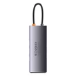 Kép 4/6 - Baseus Hub 7in1 Metal Gleam Series, USB-C - 3x USB 3.0 + 2x HDMI + USB-C PD + Ethernet RJ45