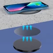 Kép 7/8 - Choetech 10 W-os asztal alatt rögzíthető töltő + EU töltő tápkábel, fekete (T590-F)