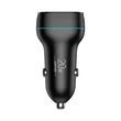 Kép 5/6 - Vipfan C11 autós töltő, USB + USB-C, PD 20W + QC 3.0, LED (fekete)