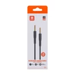 Kép 2/3 - Vipfan L04 Mini jack 3.5mm AUX kábel 1m, aranyozott (fekete)