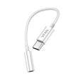 Kép 3/4 - Vipfan L08 USB-C és mini jack 3.5mm AUX kábel, 10cm (fehér)