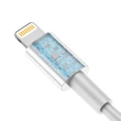 Kép 3/5 - Vipfan L10 Kábel Lightning a Lightning + mini jack 3.5mm AUX, 10cm (fehér)