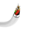 Kép 4/5 - Vipfan L10 Kábel Lightning a Lightning + mini jack 3.5mm AUX, 10cm (fehér)