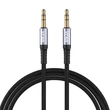 Kép 1/5 - Vipfan L11 mini jack 3.5mm AUX kábel, 1m, aranyozott (szürke)