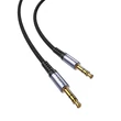 Kép 2/5 - Vipfan L11 mini jack 3.5mm AUX kábel, 1m, aranyozott (szürke)