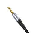 Kép 3/5 - Vipfan L11 mini jack 3.5mm AUX kábel, 1m, aranyozott (szürke)