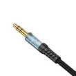 Kép 4/5 - Vipfan L11 mini jack 3.5mm AUX kábel, 1m, aranyozott (szürke)