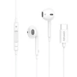 Kép 1/4 - Vipfan M14 vezetékes fülhallgató, USB-C, 1,1 m (fehér)
