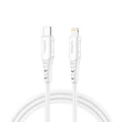 Kép 1/5 - Vipfan P04 USB-C Lightning kábel , 3A, PD, 1m (fehér)