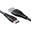 Kép 1/2 - Vipfan Anti-Break X01 USB-USB-C kábel , 3A, 1m (fekete)