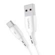 Kép 1/3 - Vipfan Racing X05 USB és USB-C kábel , 3A, 3m (fehér)