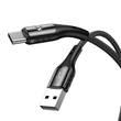 Kép 3/3 - Vipfan Colorful X13 USB és USB-C kábel 3A, 1.2m (fekete)