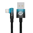 Kép 5/5 - Baseus MVP 2 Lightning 1m 20W kábel - (fekete-kék)