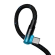 Kép 4/7 - Baseus MVP2 USB-C - USB-C kábel, 100W, 1m (fekete/kék)