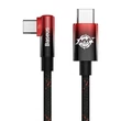 Kép 2/7 - Baseus MVP2 USB-C - USB-C kábel, 100W, 2m (fekete/piros)