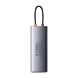 Kép 6/6 - Baseus Metal Gleam Series 9 az 1-ben hub, USB-C - 32x USB 3.0 + 2x HDMI + USB 2.0 + USB-C PD + Ethernet RJ45 + microSD/SD